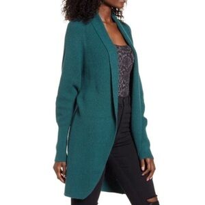 New Leith Dolman Sleeve Long Open Front Cardigan